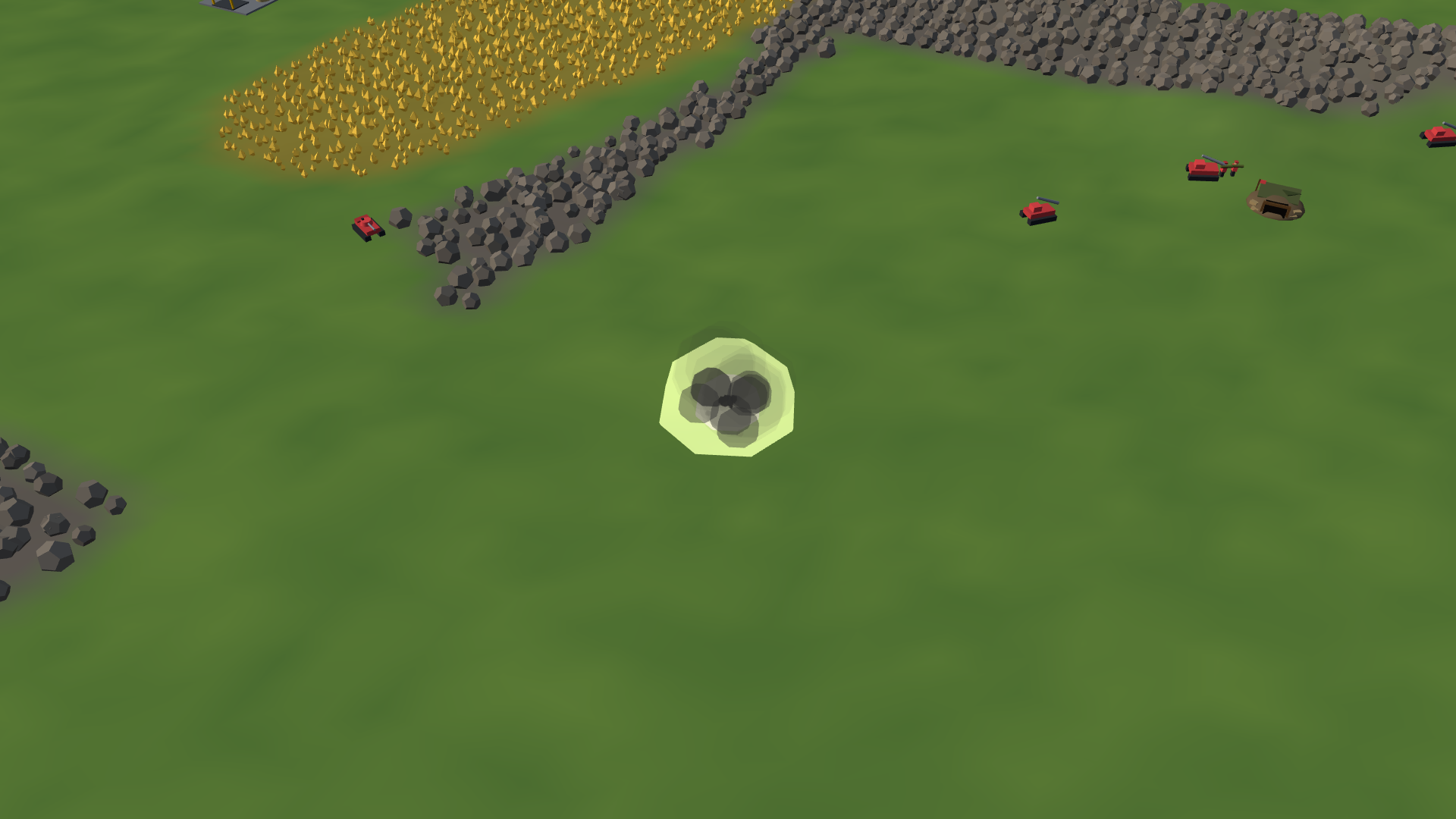 Operation Salvo gameplay showing a battle across a large strategic map
